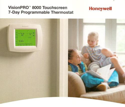 Honeywell VisionPRO 8000 Touchscreen 7-Day Programmable Thermostat